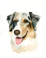 LIMITED QUANTITY! White Dog (University City) Custom Dog Portrait