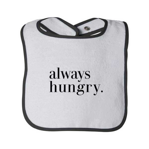 Infant always hungry. Terry Bib